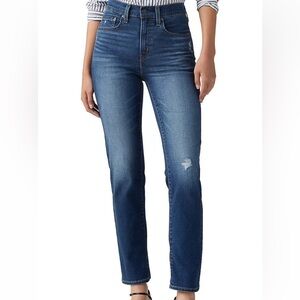 Women’s levis 724 Cropped hIgh rise straight jeans in size 27